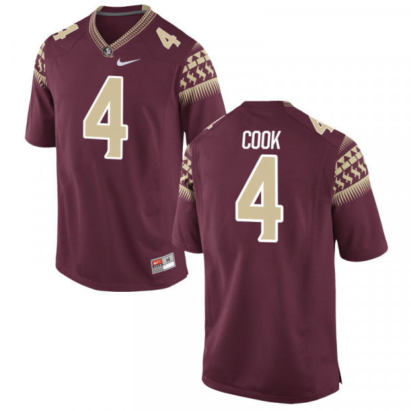 Men's NCAA Nike Florida State Seminoles #4 Dalvin Cook College Red Stitched Authentic Football Jersey OUT2669TQ